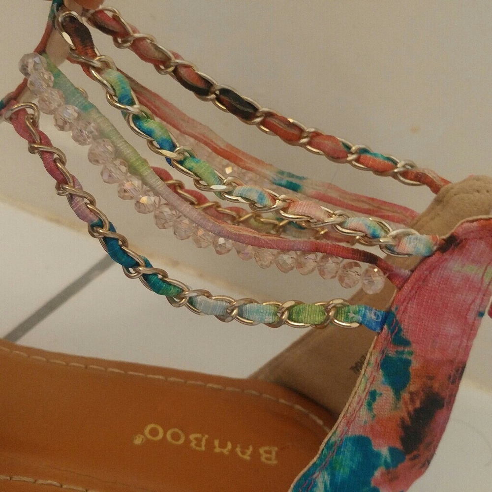 Multi Colored Gladiator Sandals - image 4